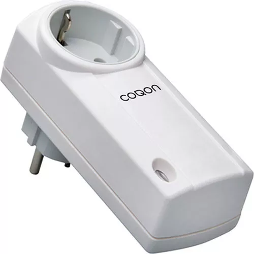 COQON Steckdosen-Empfänger Ein/Aus Steckersystem Schuko 230V weiß PSQ00001