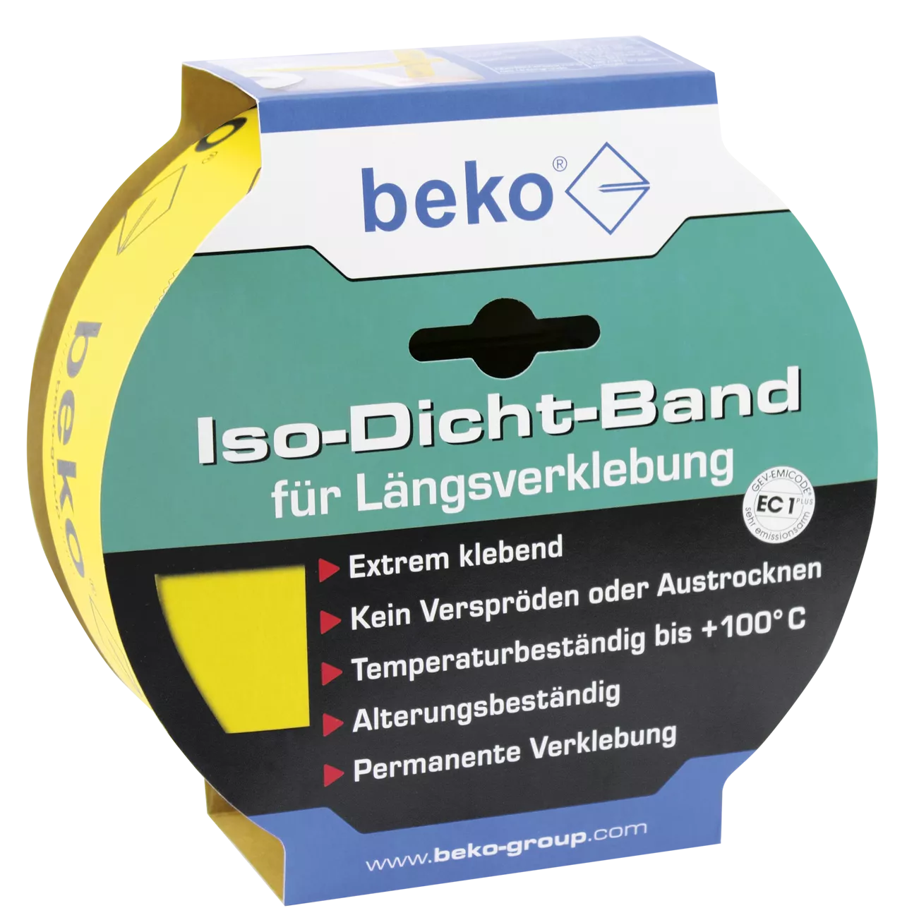 beko Iso-Dicht-Band 60 mm x 40 m GELB, für Längsverklebung