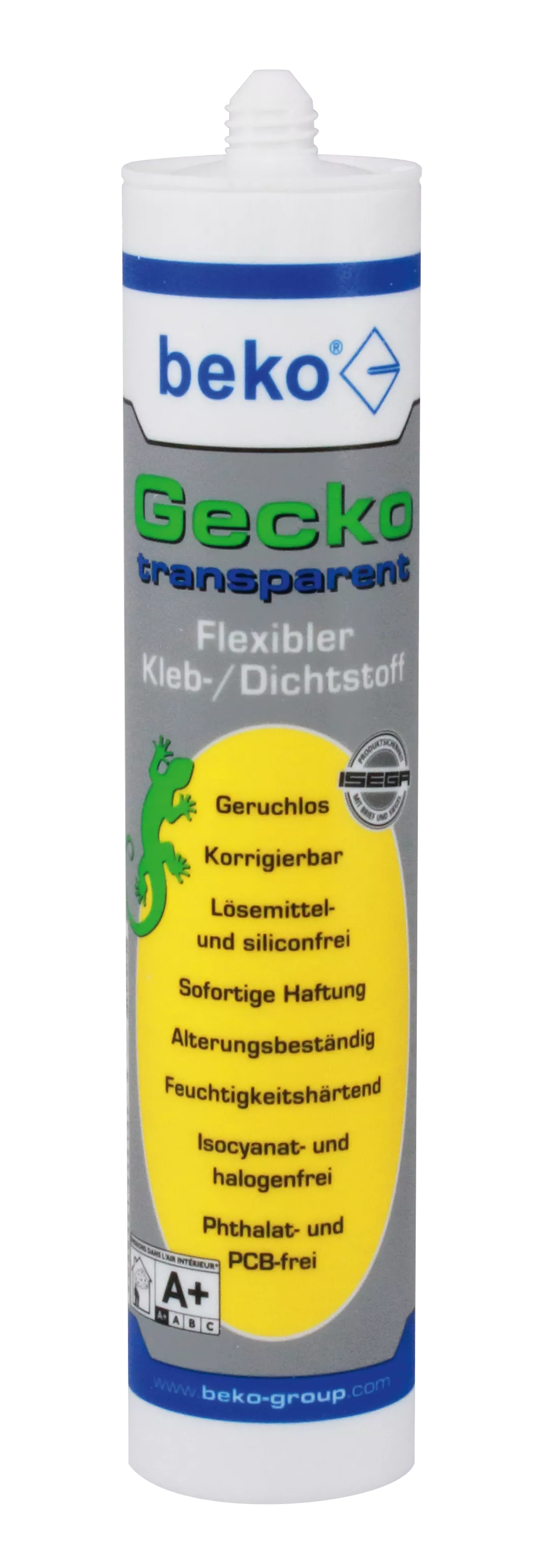beko Gecko 290 ml TRANSPARENT Kleb-/Dichtstoff 1St.