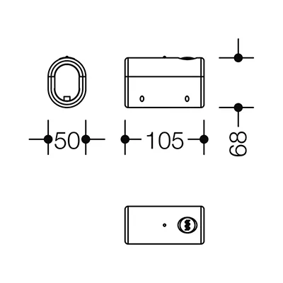 Hewi WC-Spülauslösung Serie 801 Aufrüstsatz weiß Funk für Griffe