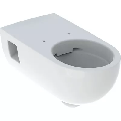 Geberit Renova Comfort Wand-WC Tiefspüler, verlängerte Ausladung, teilgeschlossene Form, Rimfree