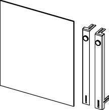 TECEfloor Glastür weiß für UP-Schrank