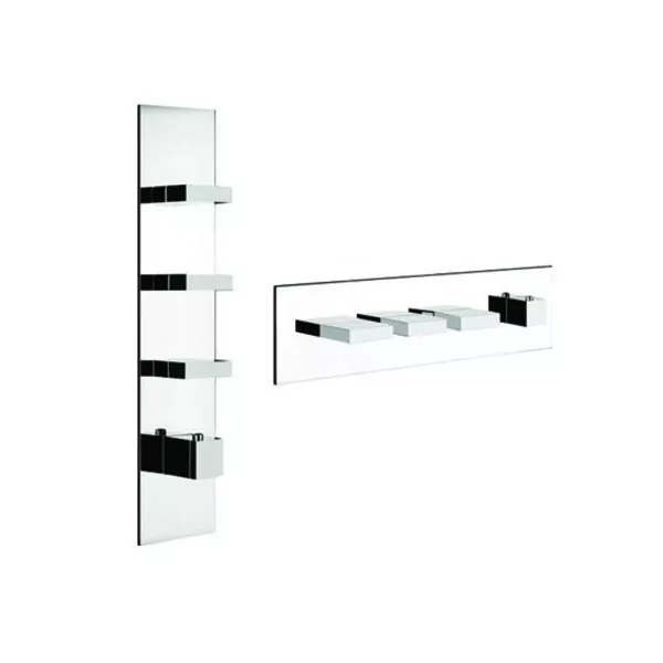 GESSI RETTANGOLO 3/4 Hochleistungs UP-Thermostat Copper Brushed PVD