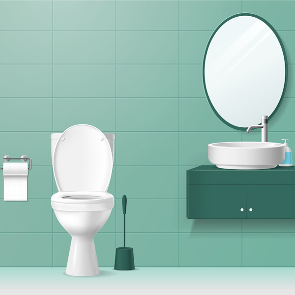 VIGOUR Wand-Tiefspül-WC derby ohne Spülrand sichtbare Befestigung weiß