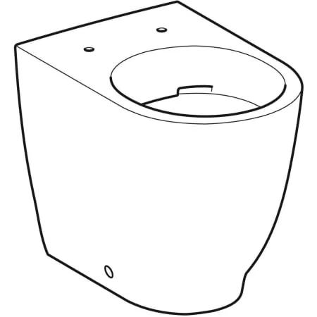 Geberit Acanto Stand-WC Tiefspüler erhöht geschlossene Form Rimfree weiß