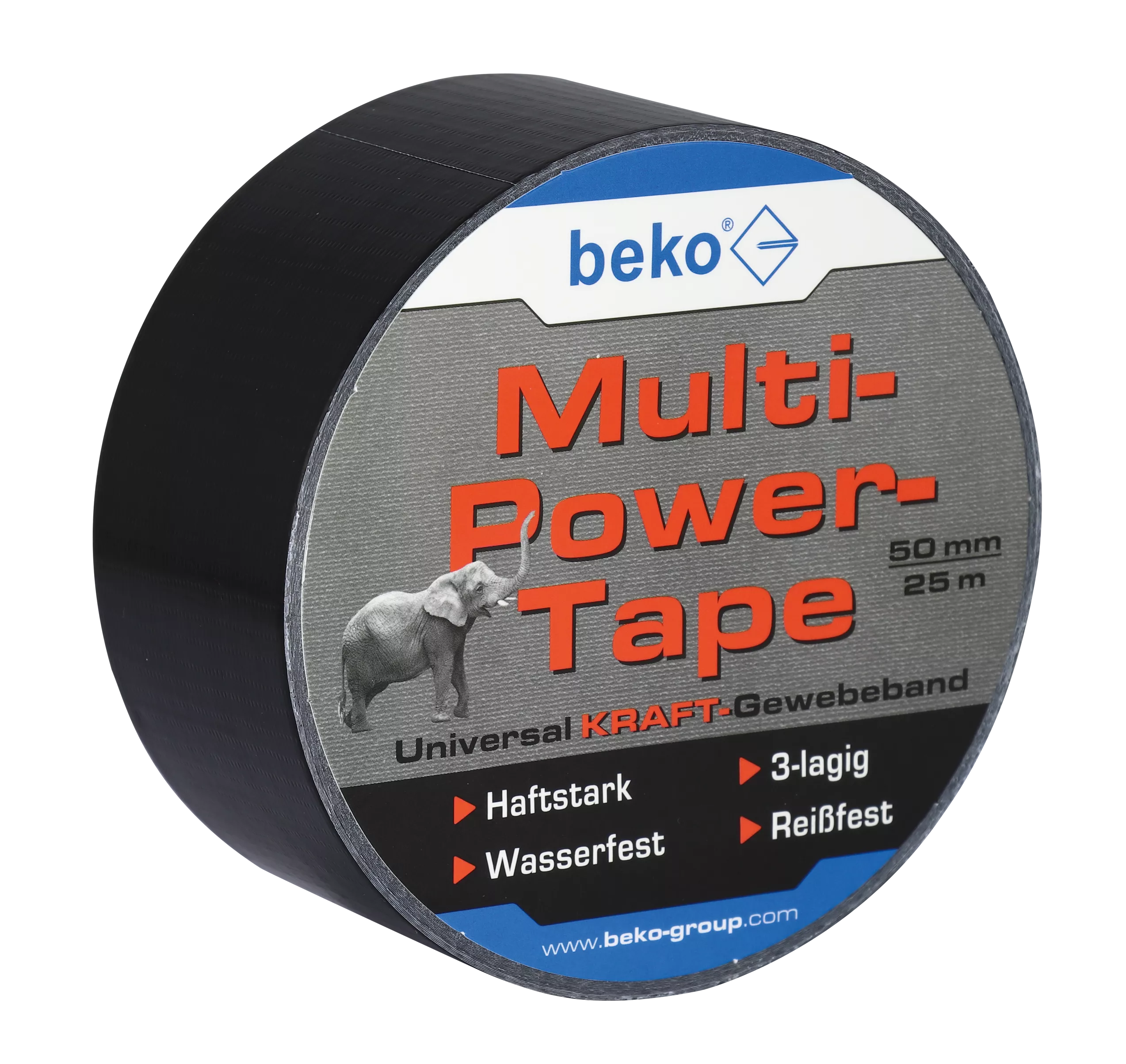 beko Multi-Power-Tape 50 mm x 25 m, SCHWARZ