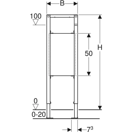 Geberit Duofix Element für Stütz- und Haltegriffe 112 cm barrierefrei3