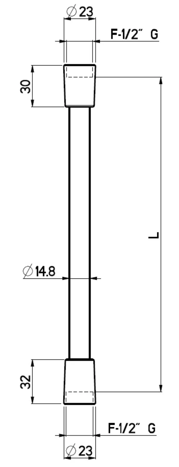 Brauseschlauch PVC-frei W270 1/2"x 2,00m weiß Nikles