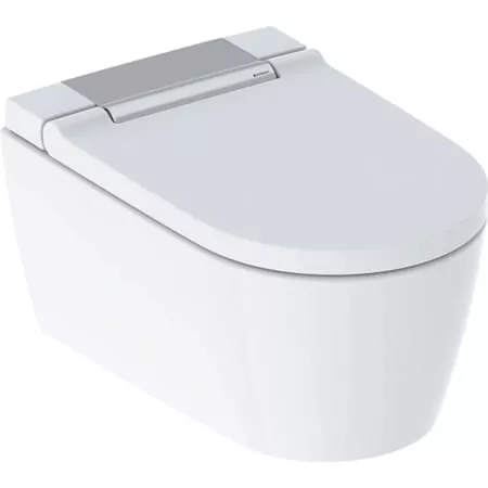 Geberit AquaClean Sela WC-Komplettanlage Wand-WC, mit KeraTect, hochglanz-verchromt 