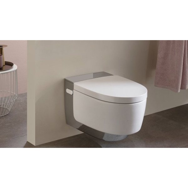 Geberit AquaClean Mera Classic WC-Komplettanlage Wand-WC, mit KeraTect, hochglanz-verchromt