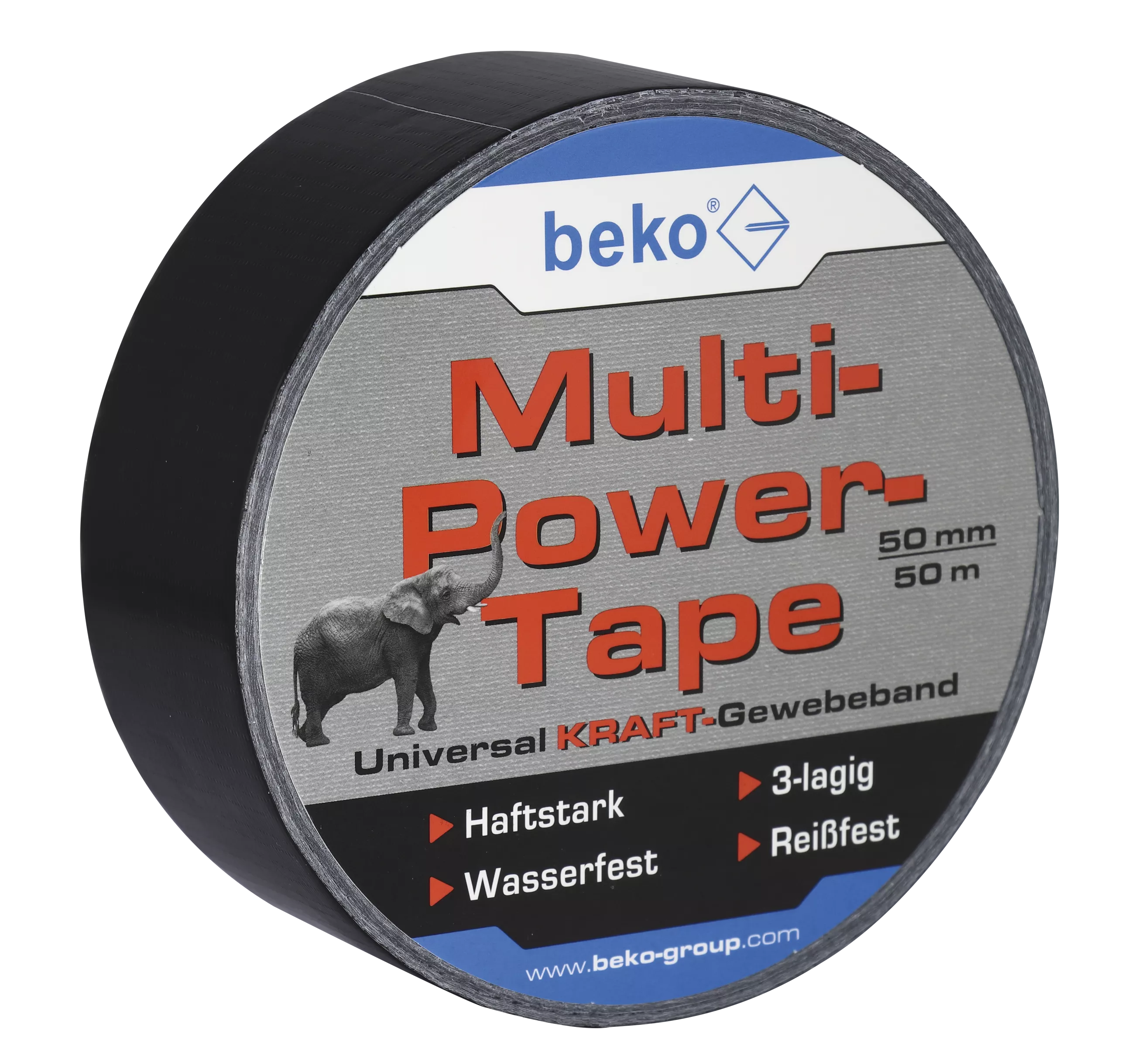 beko Multi-Power-Tape 50 mm x 50 m, SCHWARZ