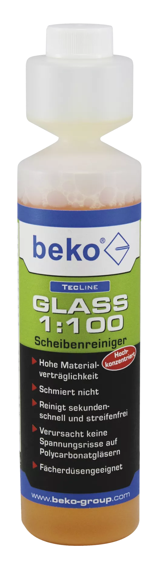 TecLine GLASS 1:100 Scheibenreiniger, Konzentrat 250 ml