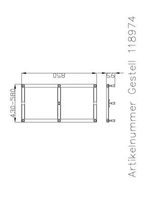 Untergestell für Duschwanne Muna 110x90cm/ 120x90cm/130x90cm/140x90cm