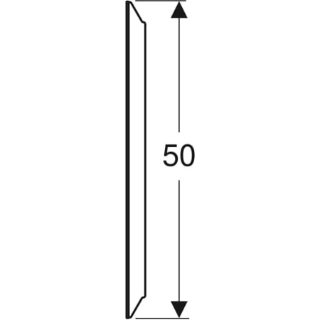 Geberit Option Round LSP, direkte / indirekte Beleuchtung d:50cm Maßzeichnung-2