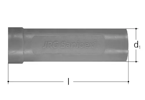 Sanipex Markierhülse aus Kunststoff für Rohr 20 mm, blau 5734.032