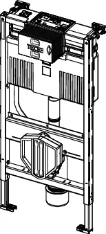 TECEprofil WC-Modul mit Uni-Spülkasten, Bauhöhe 980 mm