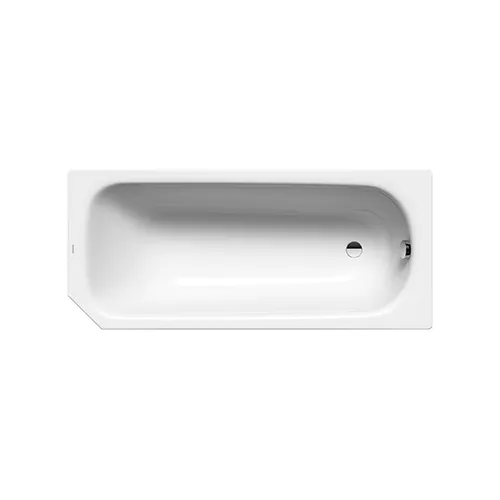 Kaldewei Badewanne Stahl Saniform V1 160x70cm mit Schräge, Kopfende rechts weiß 192100010001