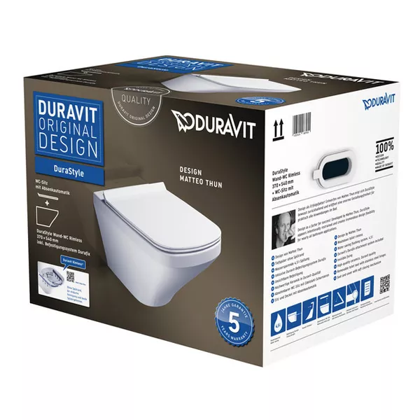Duravit Wand-WC-Set Durastyle ohne Spülrand 45510900A1