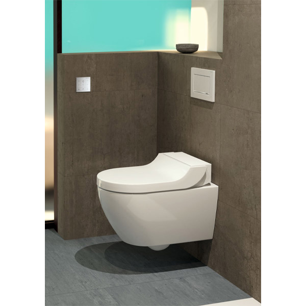 Geberit AquaClean Tuma Comfort WC-Komplettanlage Wand-WC, mit KeraTect, weiß-alpin