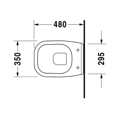 Duravit Wand Tiefspül WC compact D Code weiss 