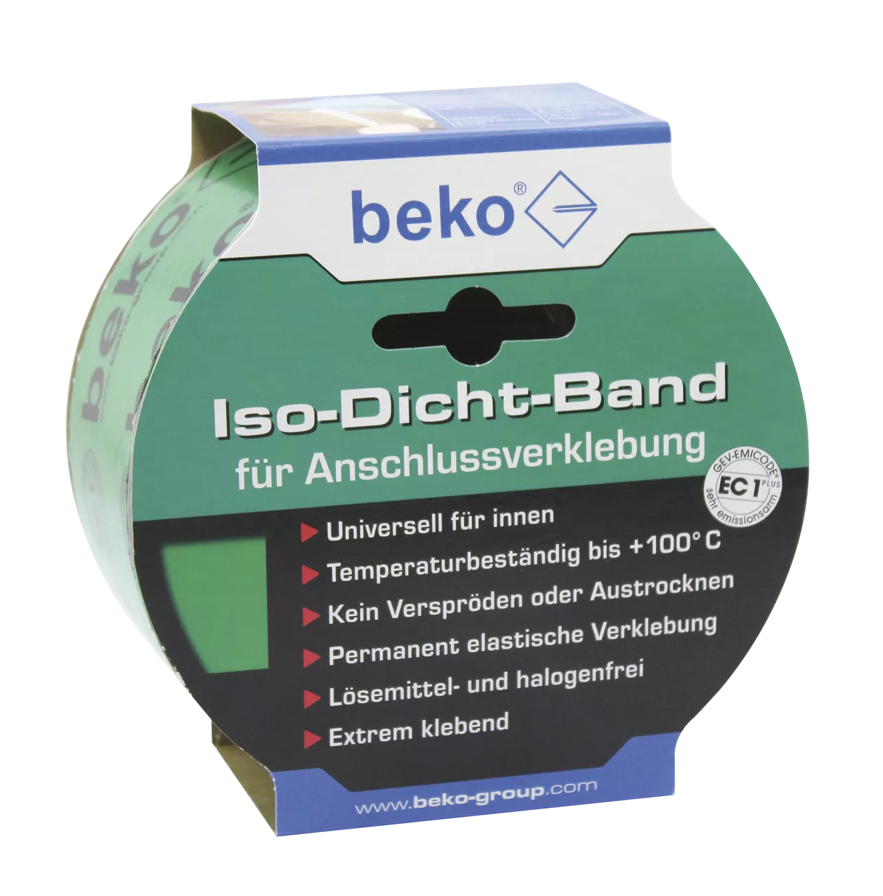 beko Iso-Dicht-Band 60 mm x 25 m GRÜN, für Anschlußverklebung