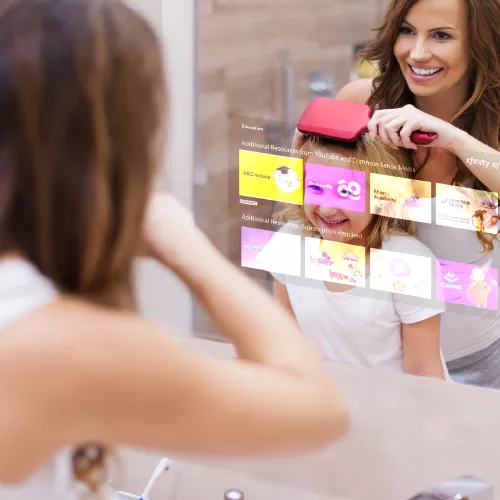VIEWS Smartspiegel 120 x 80, 21,5 Interaktiver Spiegel mit Touchscreen-1