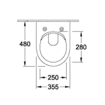Villeroy & Boch Wand-Tiefspül-WC Subway 2.0 35.5x48cm spülrandlos Compact DirectFlush weiß 5606R001