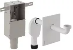 Geberit Set UP-Geruchsverschluss für Waschbecken, Abgang horizontal