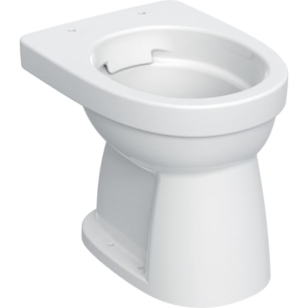 Gebrit Geberit Renova Stand-WC Flachspüler, Abgang vertikal, Rimfree:  T=47cm, weiß