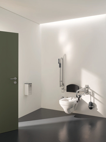 HEWI WC-Bürstengarnitur Serie 805 Edelstahl Wandmontage