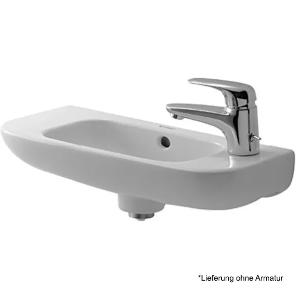 Duravit Handwaschbecken D-Code 50x22cm weiß ohne Hahnloch 0706500000