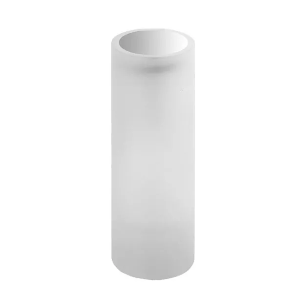 GESSI Ersatzbecher EMPORIO Glas satiniert für Toilettenbürstengarnitur Wandmontage