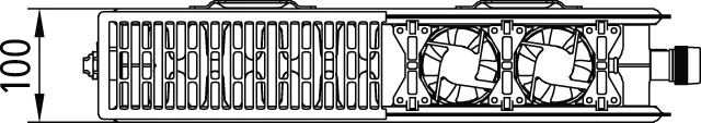 Kermi x-flair, Profil V T22 900x400mm