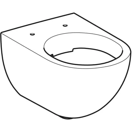 Geberit Acanto Wand-WC Tiefspüler geschlossene Form Rimfree weiß