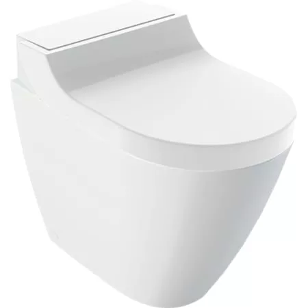 Geberit AquaClean Tuma Comfort WC-Komplettanlage Stand-WC, wandbündig, mit KeraTect weiß-alpin