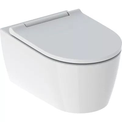 Geberit ONE Set Wand-WC Tiefspüler, geschlossene Form, TurboFlush, mit WC-Sitz