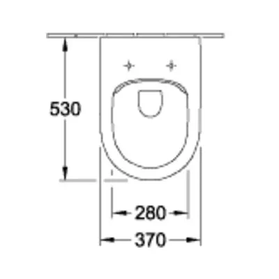 Villeroy & Boch Wand-Tiefspül-WC Architectura rund ohne Spülrand/DirektFlush weiß cplus 5684R0R1