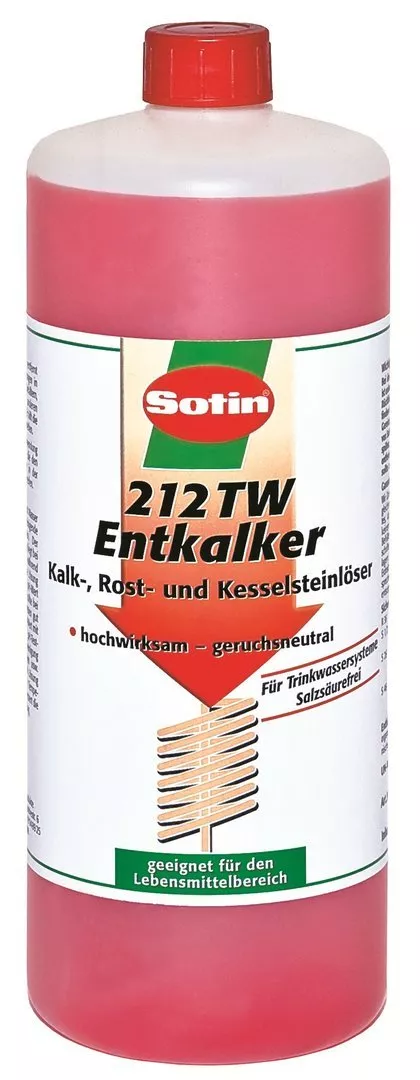 Sotin Entkalker-Konzentrat 212 salzsäurefrei 1 Liter TSEK1