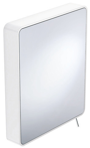 HEWI Kippspiegel Sys 800, weiß, B:580mm, H:680mm, T:115mm