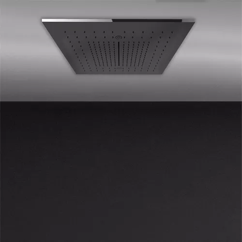 GESSI Minimali Duschsystem Decke 505x505 Regen/Schwall/Nebel Edelstahl Glanz