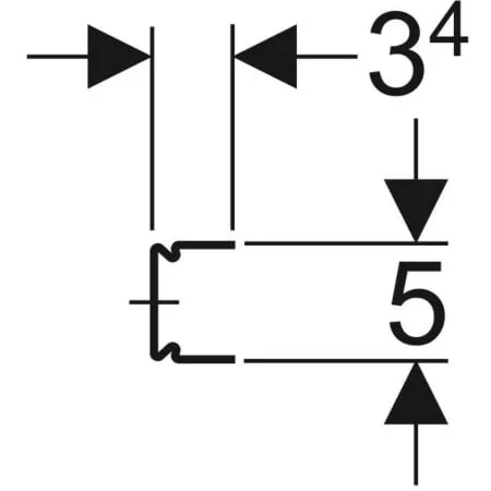 Geberit Duofix Set Systemschiene 2 x 3m4