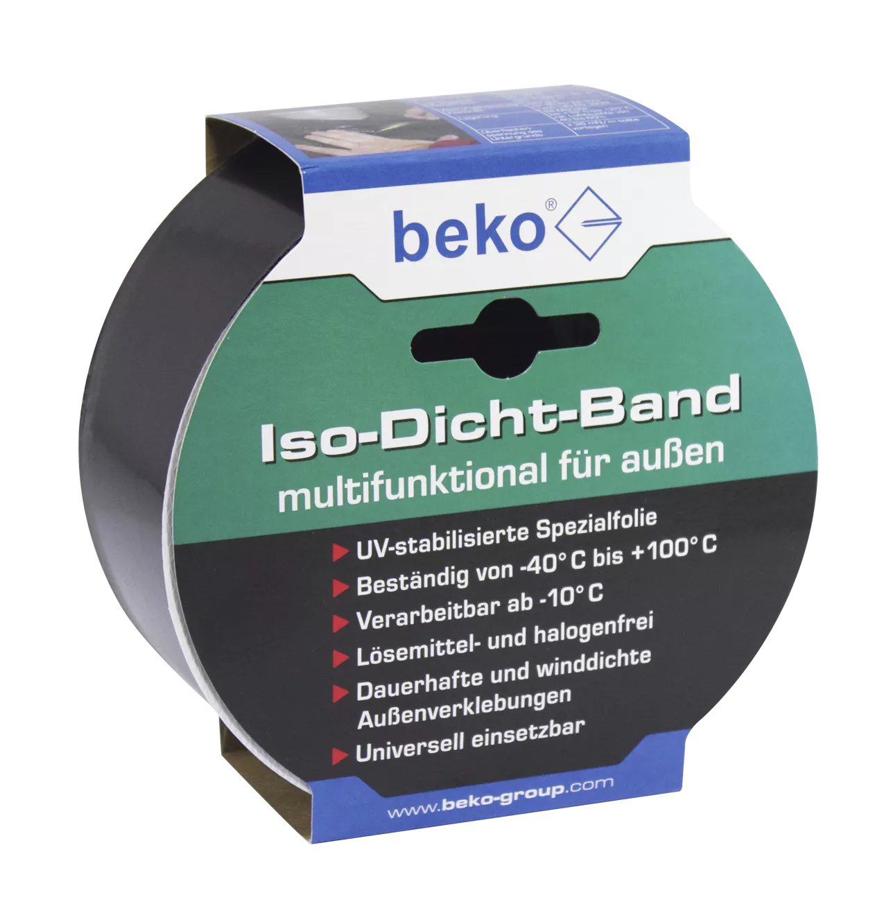 beko Iso-Dicht-Band 60 mm x 25 m SCHWARZ, für außen